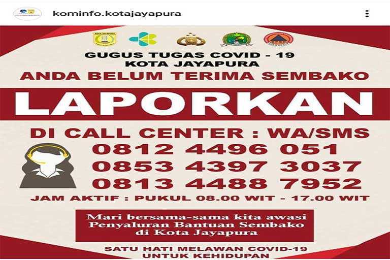 Pemkot Jayapura Buka Layanan Call Center