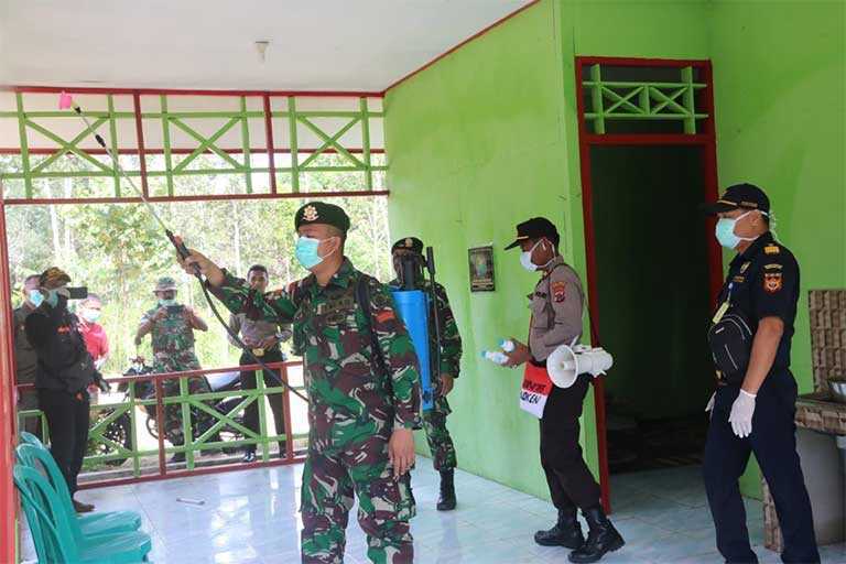 Satgas 411 Kostrad Gencar Perangi Virus Corona