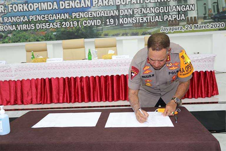 Polda Papua akan tindak tegas penimbung Alkes dan Sembako