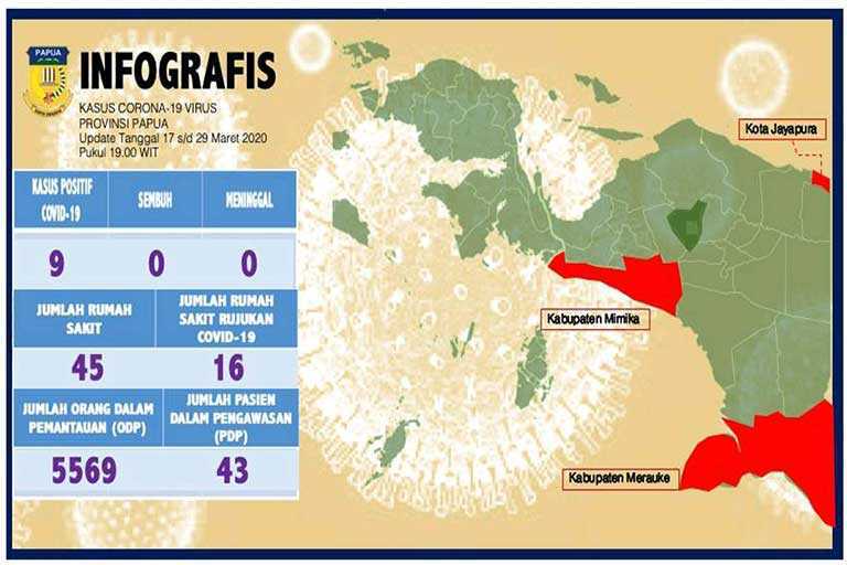 Kasus Positif Corona Bertambah di Papua Jadi 9 Orang