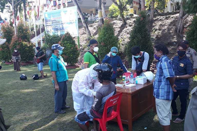 BTM Minta 5 Penjual Sayur Isolasi