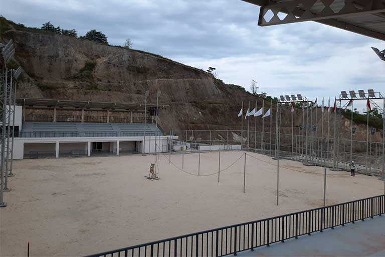 Venue Voli Pantai PON papua